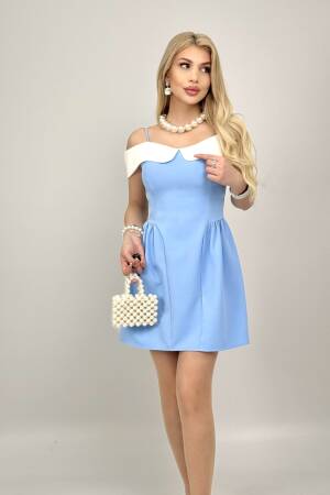 Short Dress With Straps - Miss Janell - Globality Store - Women Clothes Wholesale Turkey