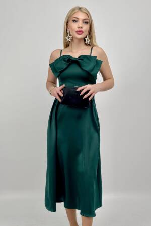 Front Ribbon Midi Dress - Miss Janell - Globality Store - Women Clothes Wholesale Turkey