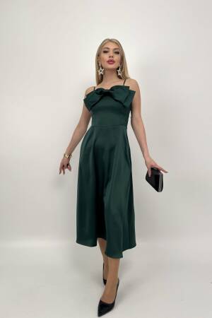Front Ribbon Midi Dress - Miss Janell - Globality Store - Women Clothes Wholesale Turkey