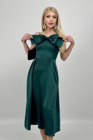 Front Ribbon Midi Dress - Miss Janell - Globality Store - Women Clothes Wholesale Turkey