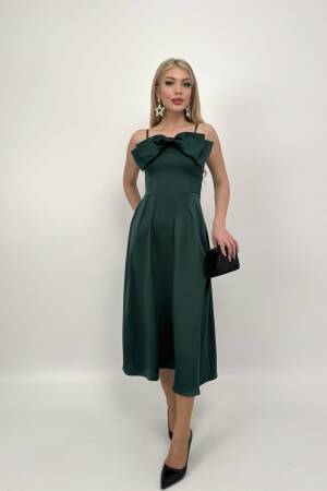 Front Ribbon Midi Dress - Miss Janell - Globality Store - Women Clothes Wholesale Turkey