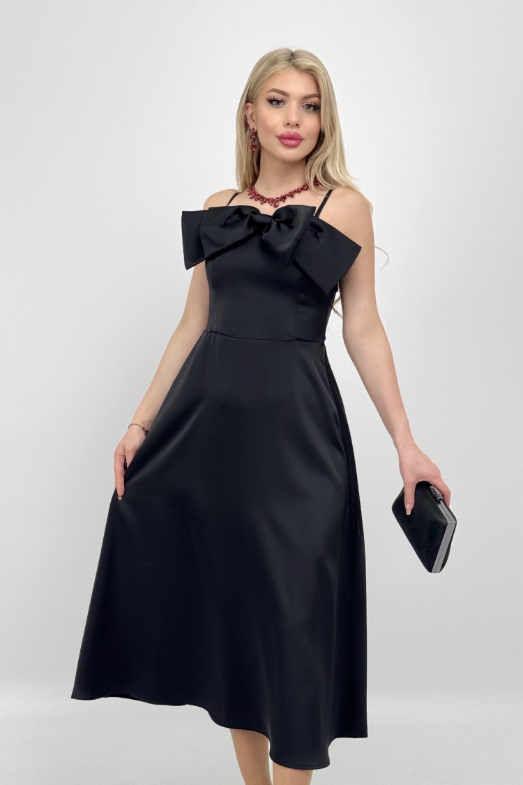 Front Ribbon Midi Dress