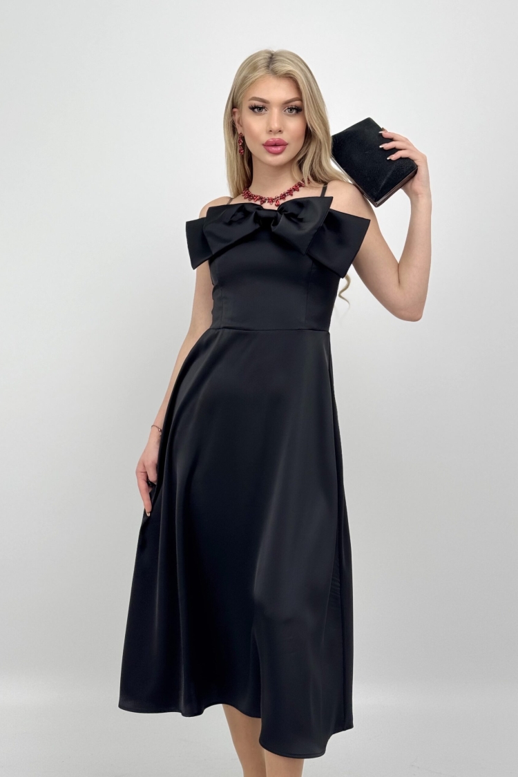 Front Ribbon Midi Dress