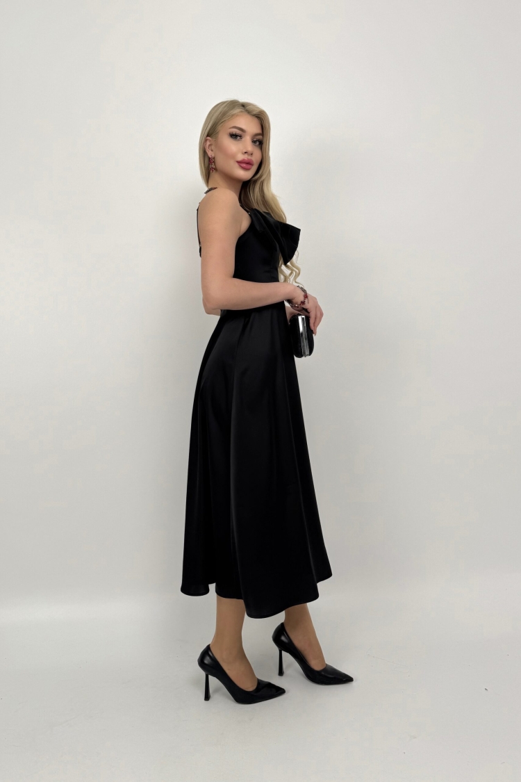 Front Ribbon Midi Dress