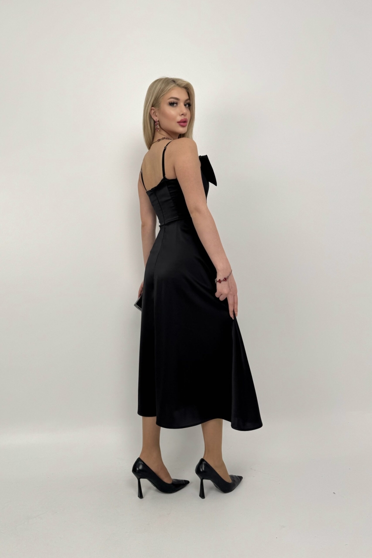 Front Ribbon Midi Dress
