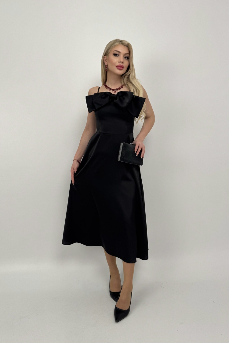 Front Ribbon Midi Dress