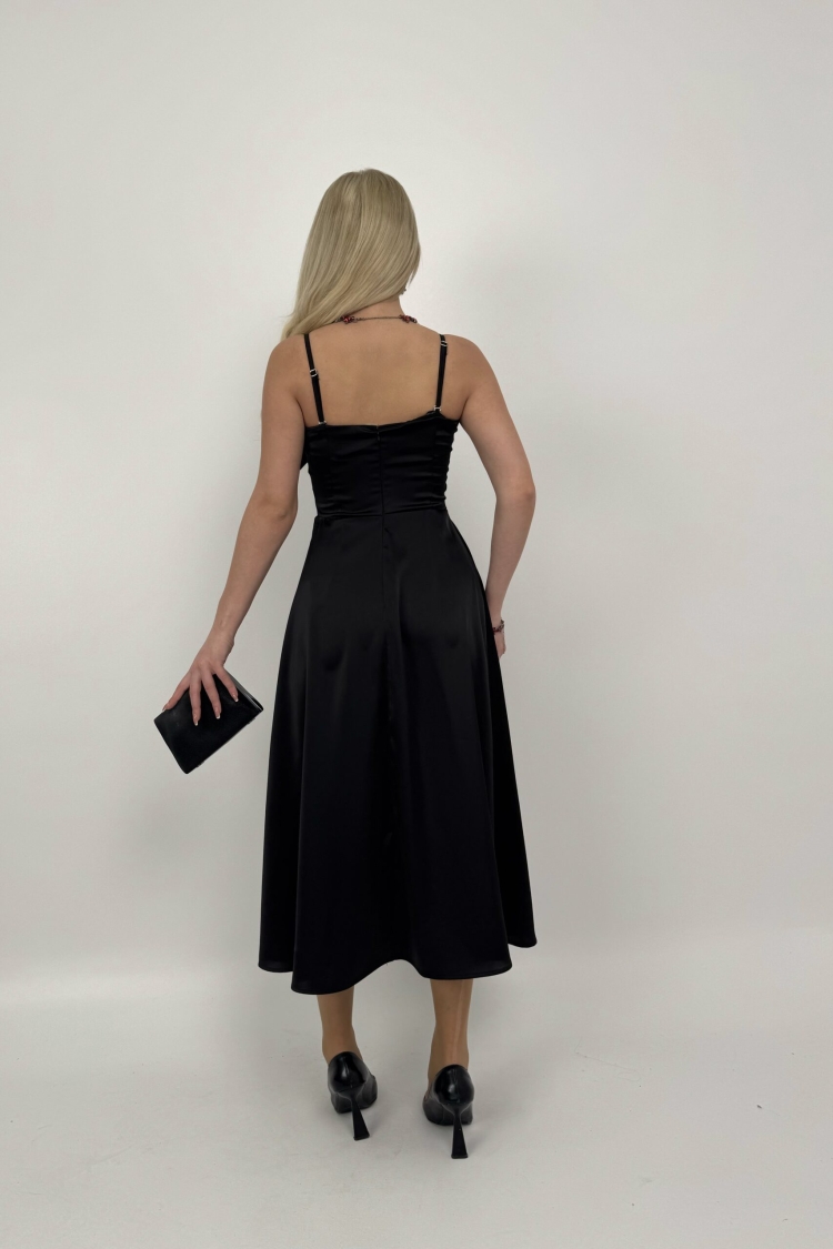 Front Ribbon Midi Dress