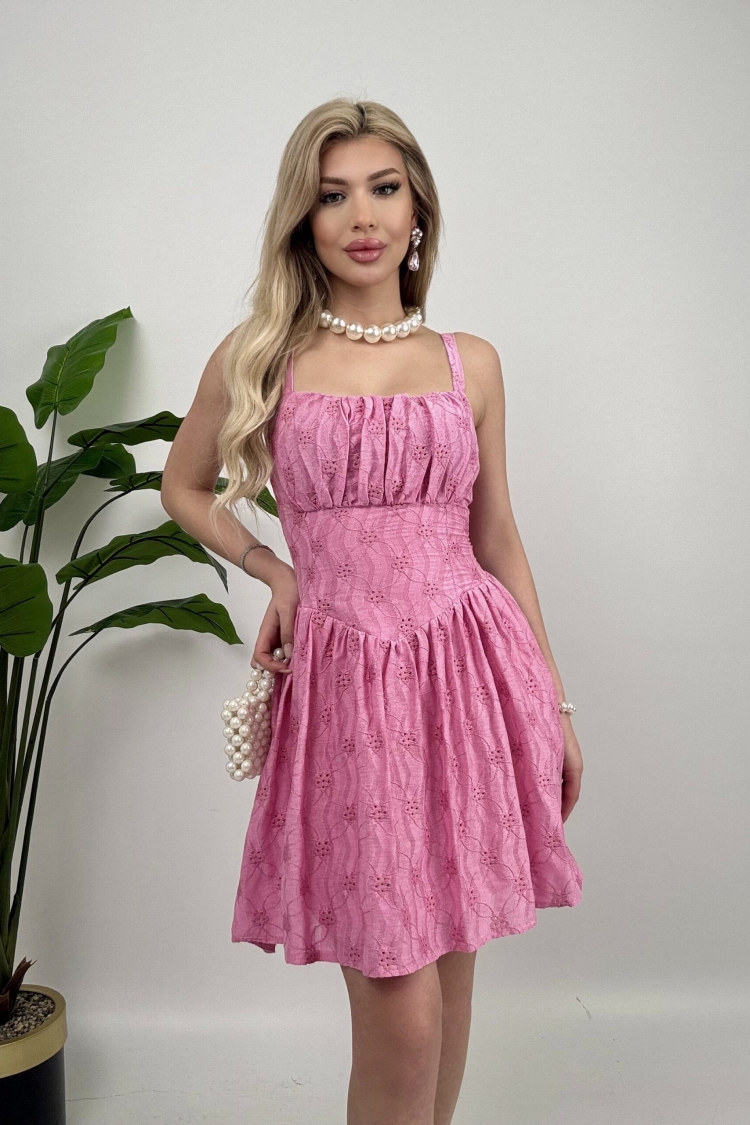 Embroidered Dress - Miss Janell - Globality Store - Women Clothes Wholesale Turkey