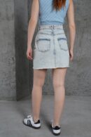 Skirt Tassel Detailed Blue Wholesale Skirt - Lustrin - Globality Store - Women Clothes Wholesale Turkey