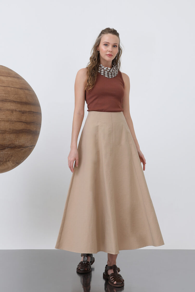 Women's Flared Long Skirt - SOUL - Globality Store - Women Clothes Wholesale Turkey
