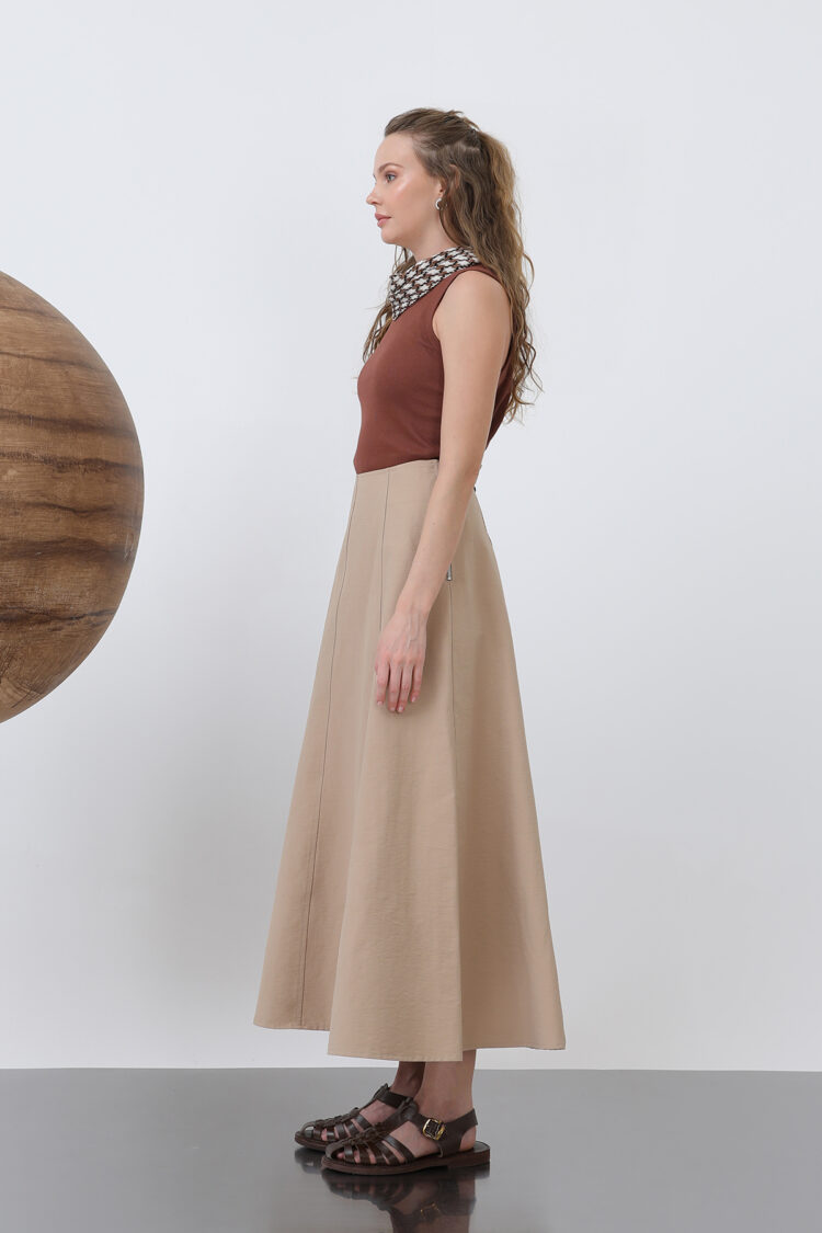 Women's Flared Long Skirt