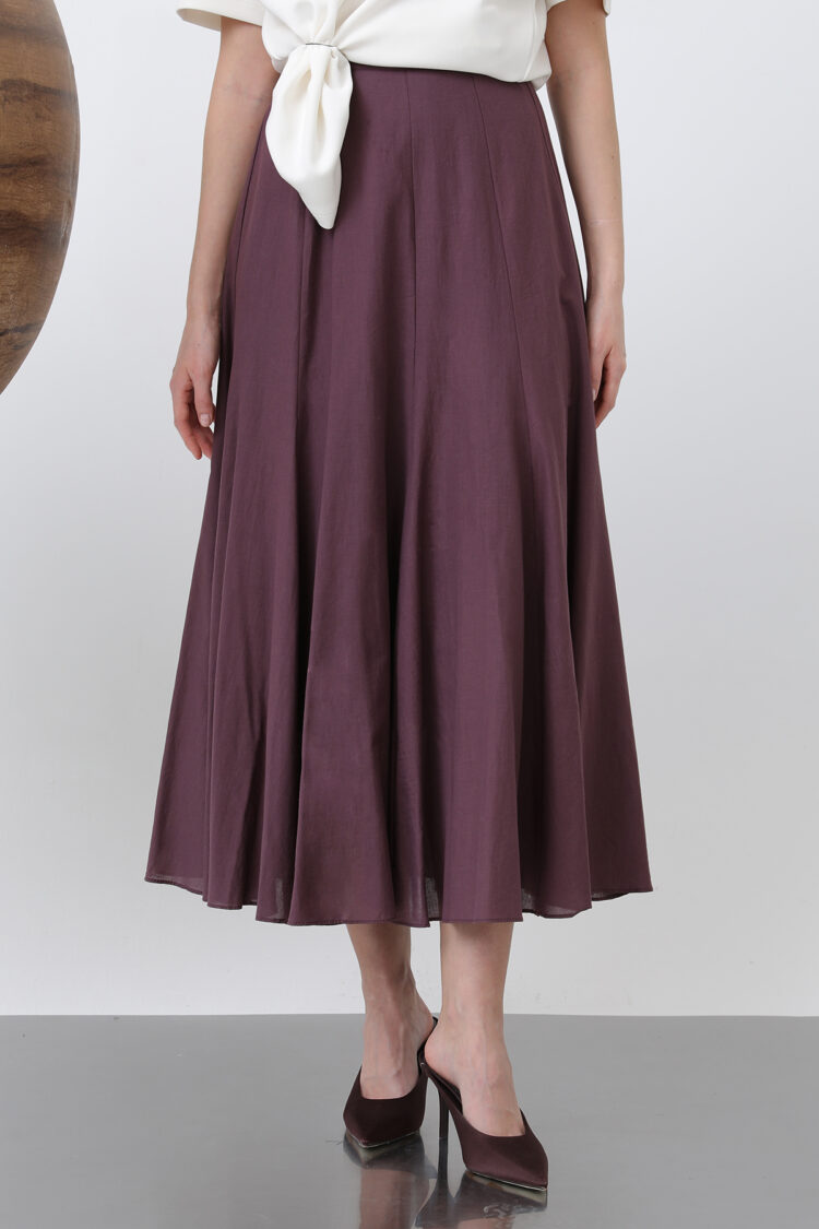 Long Voile Skirt - Pomegranate