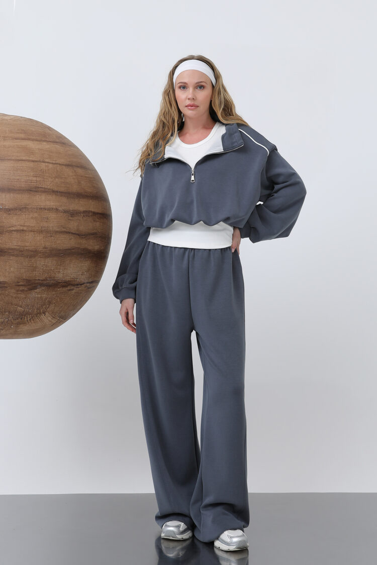 Women's Garnished Double Suit - 4 - SOUL - Globality Store - Women Clothes Wholesale Turkey
