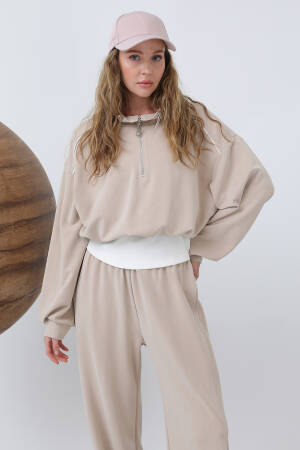 Garnished Double Set - SOUL - Globality Store - Women Clothes Wholesale Turkey