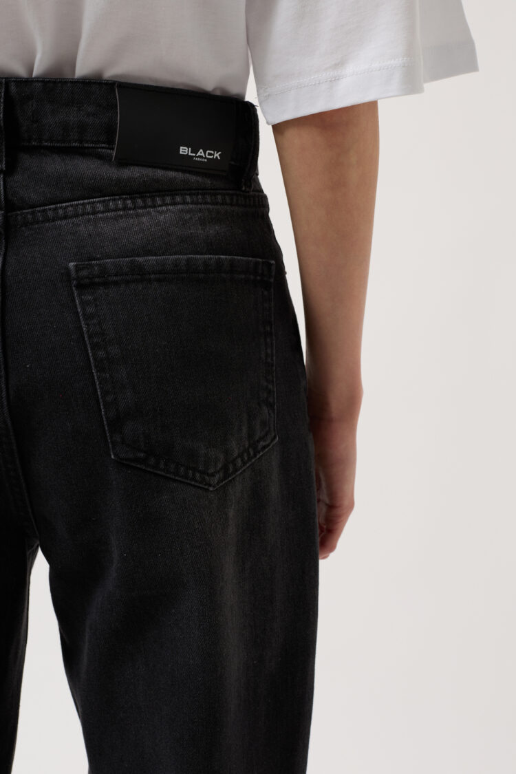Sewing Detail Wide Leg Jean
