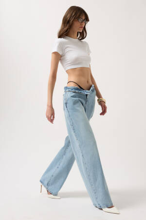 Low Waist Straight Jean - Black Fashion - Globality Store - Women Clothes Wholesale Turkey