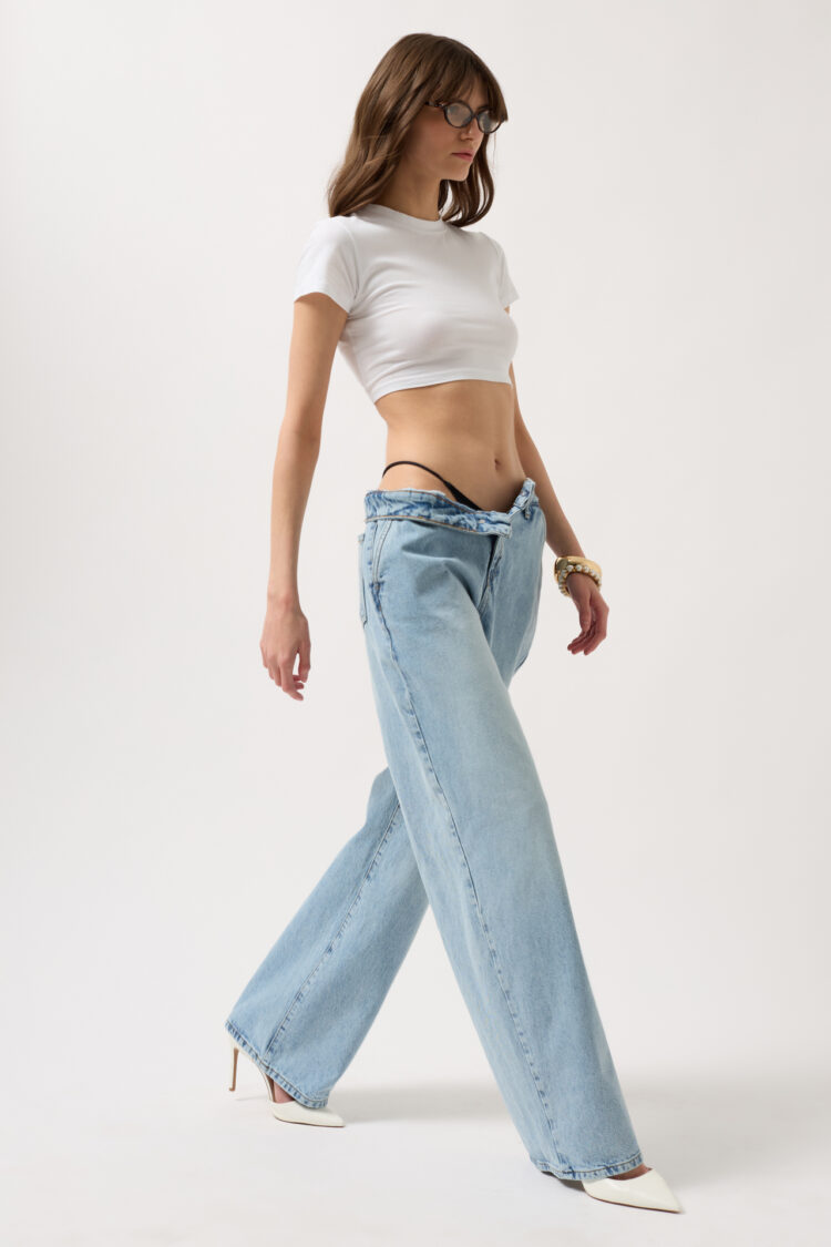 Low Waist Straight Jean - Black Fashion - Globality Store - Women Clothes Wholesale Turkey