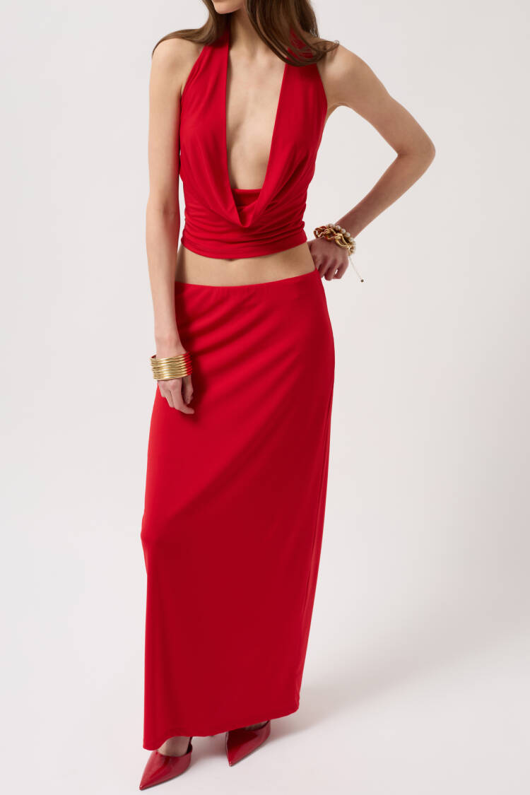 Pencil Midi Skirt