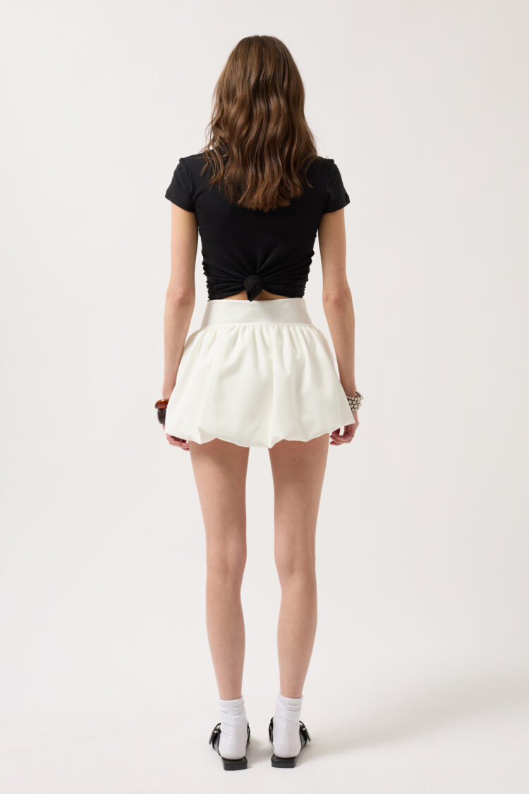 Balloon Detail Mini Skirt