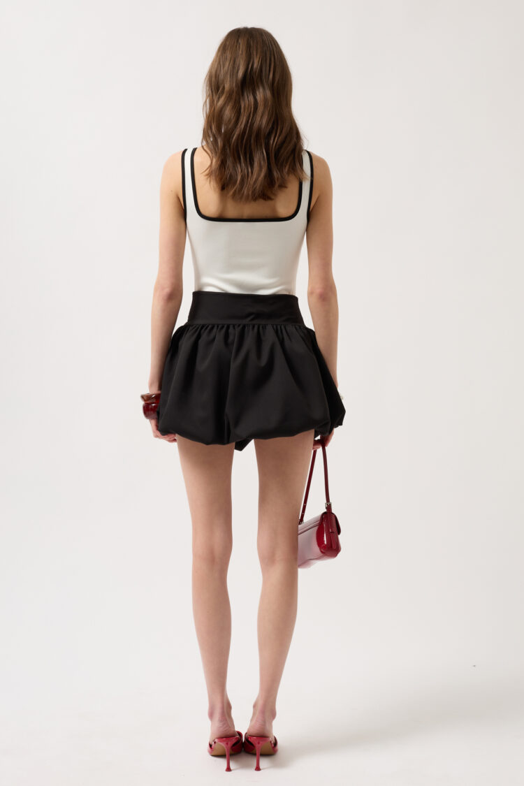 Balloon Detail Mini Skirt