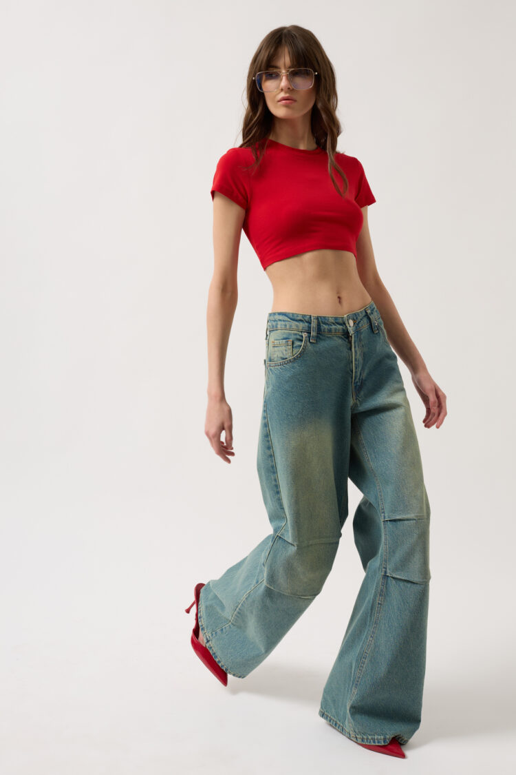 Low Waist Knee Length Jean - Black Fashion - Globality Store - Women Clothes Wholesale Turkey