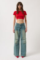 Low Waist Knee Length Jean - Black Fashion - Globality Store - Women Clothes Wholesale Turkey