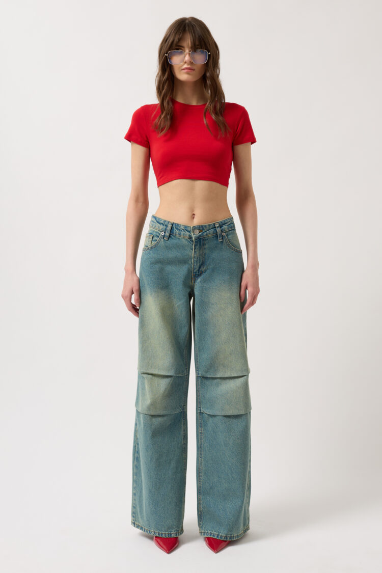 Low Waist Knee Length Jean