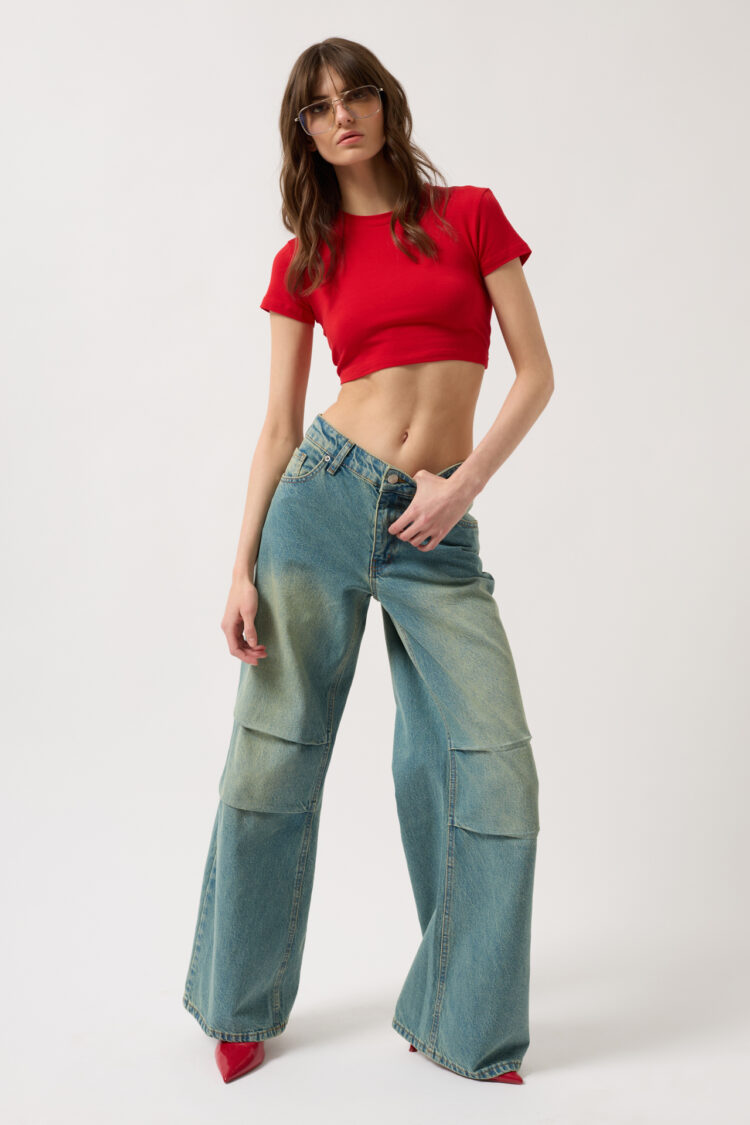 Low Waist Knee Length Jean
