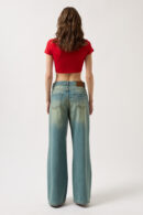 Low Waist Knee Length Jean - Black Fashion - Globality Store - Women Clothes Wholesale Turkey