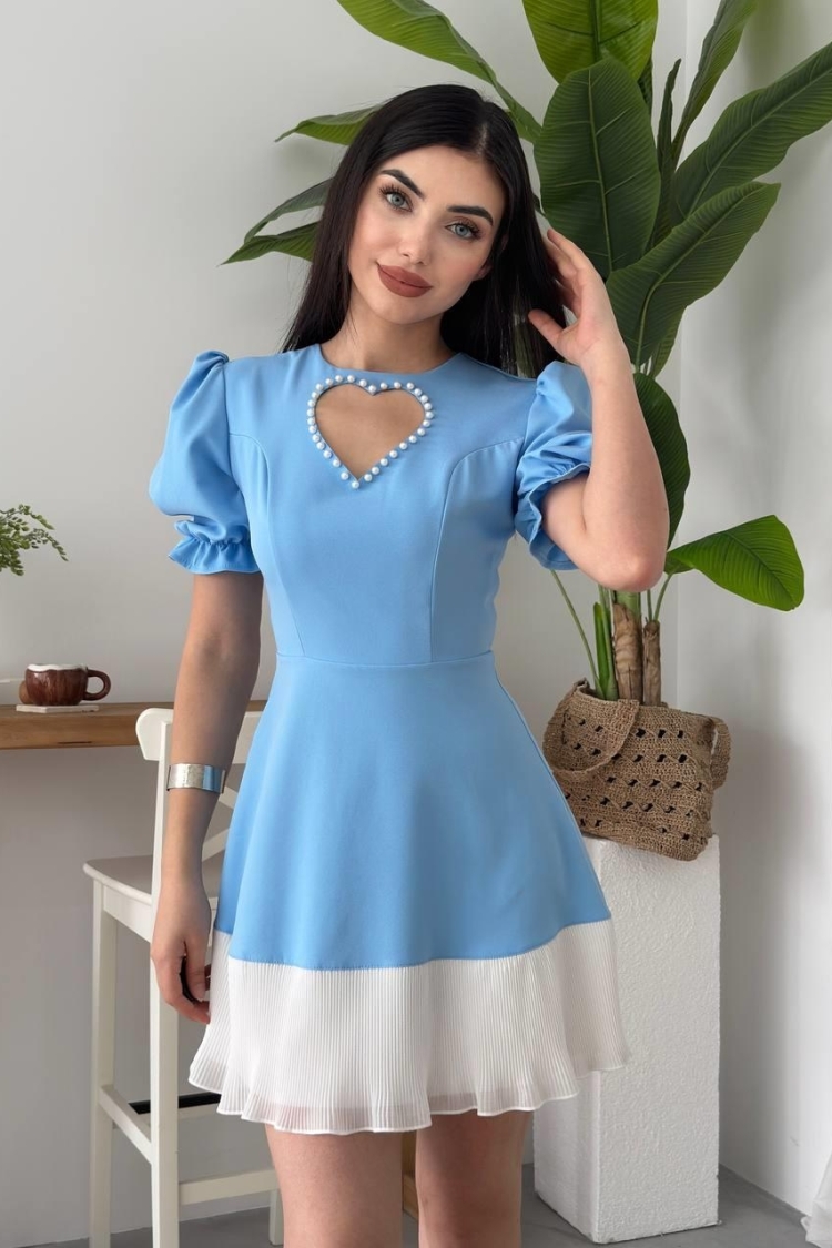 Safe Heart Detailed Dress - Etika - Globality Store - Women Clothes Wholesale Turkey