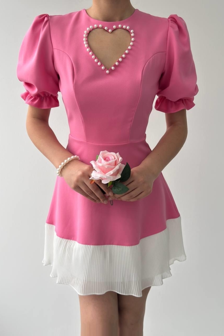 Safe Heart Detailed Dress