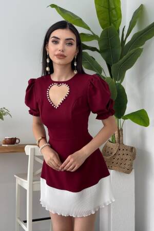 Safe Heart Detailed Dress - Etika - Globality Store - Women Clothes Wholesale Turkey