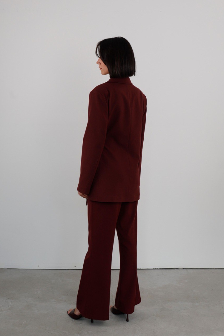 Side Tie Jacket Suit