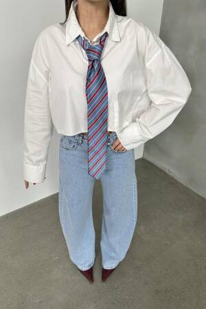 High Waist Leg Length Balloon Cut Barrel Fit Light Blue Jeans - LACARINO - Globality Store - Women Clothes Wholesale Turkey