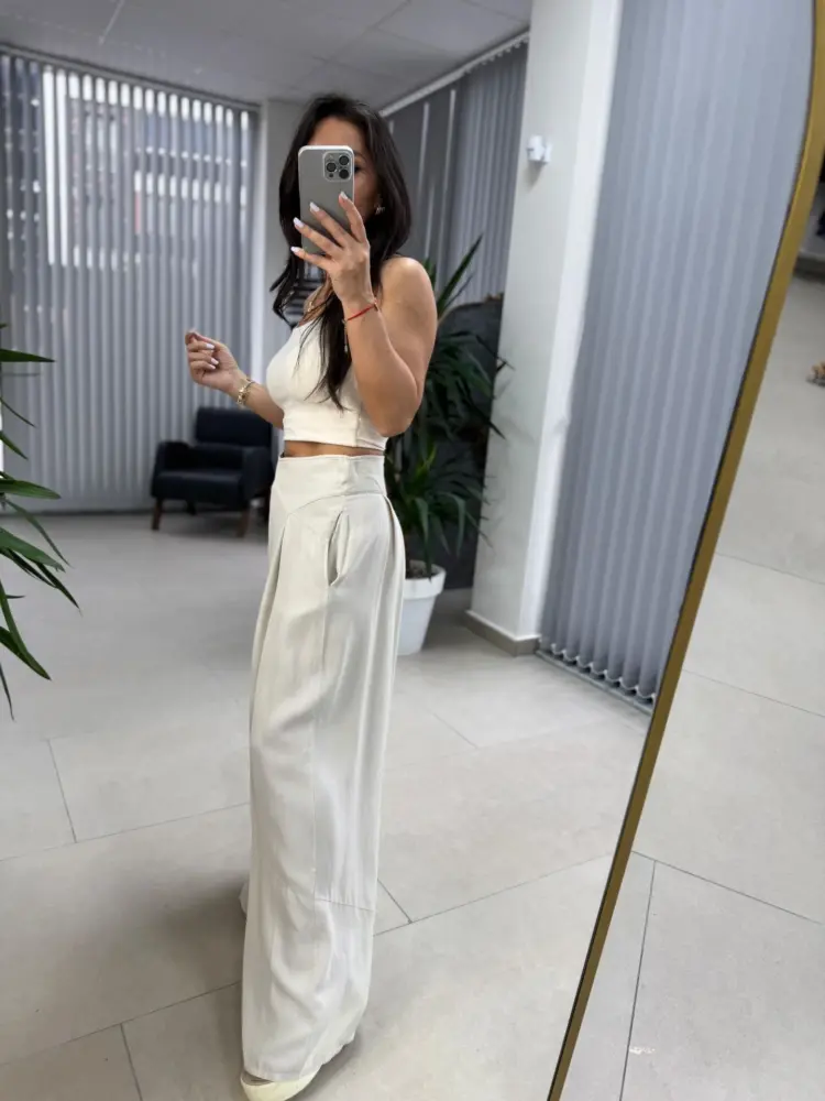 Trouser Piece Flush- White