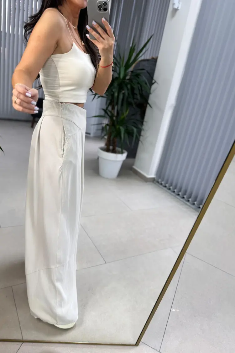Trouser Piece Flush- White