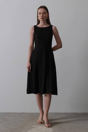 Double Sleeveless Dress - Reyon - Globality Store - Women Clothes Wholesale Turkey