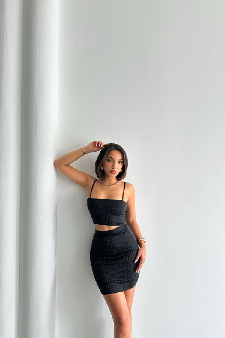 Stone Skirt - Black