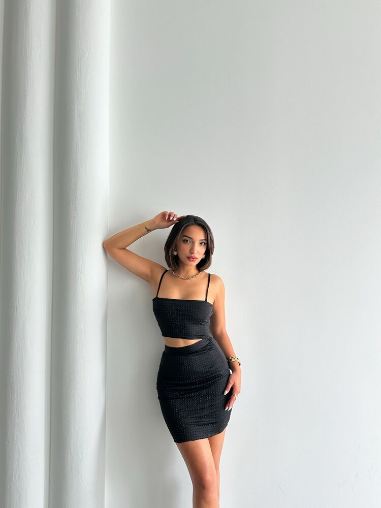 Stone Skirt - Black