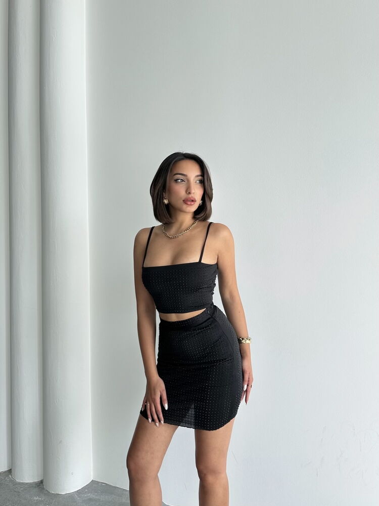 Stone Skirt - Black