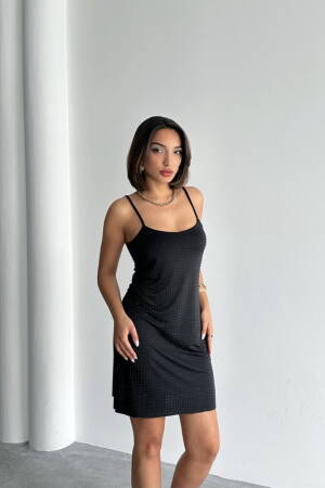 Stone Hanger Dress - Black - Topshow - Globality Store - Women Clothes Wholesale Turkey
