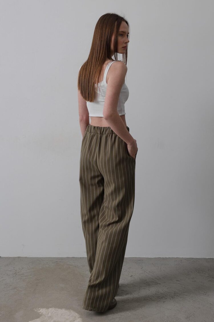 Half-Elastic Waist Palazzo Pants