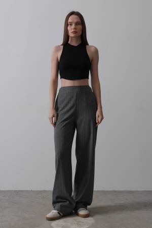 Half-Elastic Waist Palazzo Pants - Reyon - Globality Store - Women Clothes Wholesale Turkey