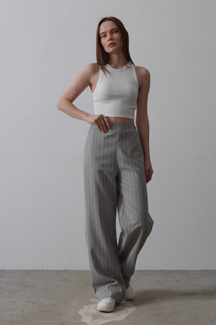 Half-Elastic Waist Palazzo Pants - Reyon - Globality Store - Women Clothes Wholesale Turkey
