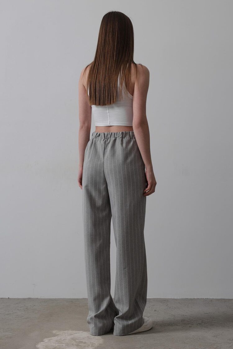 Half-Elastic Waist Palazzo Pants