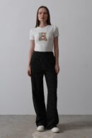 Half-Elastic Waist Palazzo Pants - Reyon - Globality Store - Women Clothes Wholesale Turkey