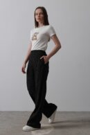 Half-Elastic Waist Palazzo Pants - Reyon - Globality Store - Women Clothes Wholesale Turkey