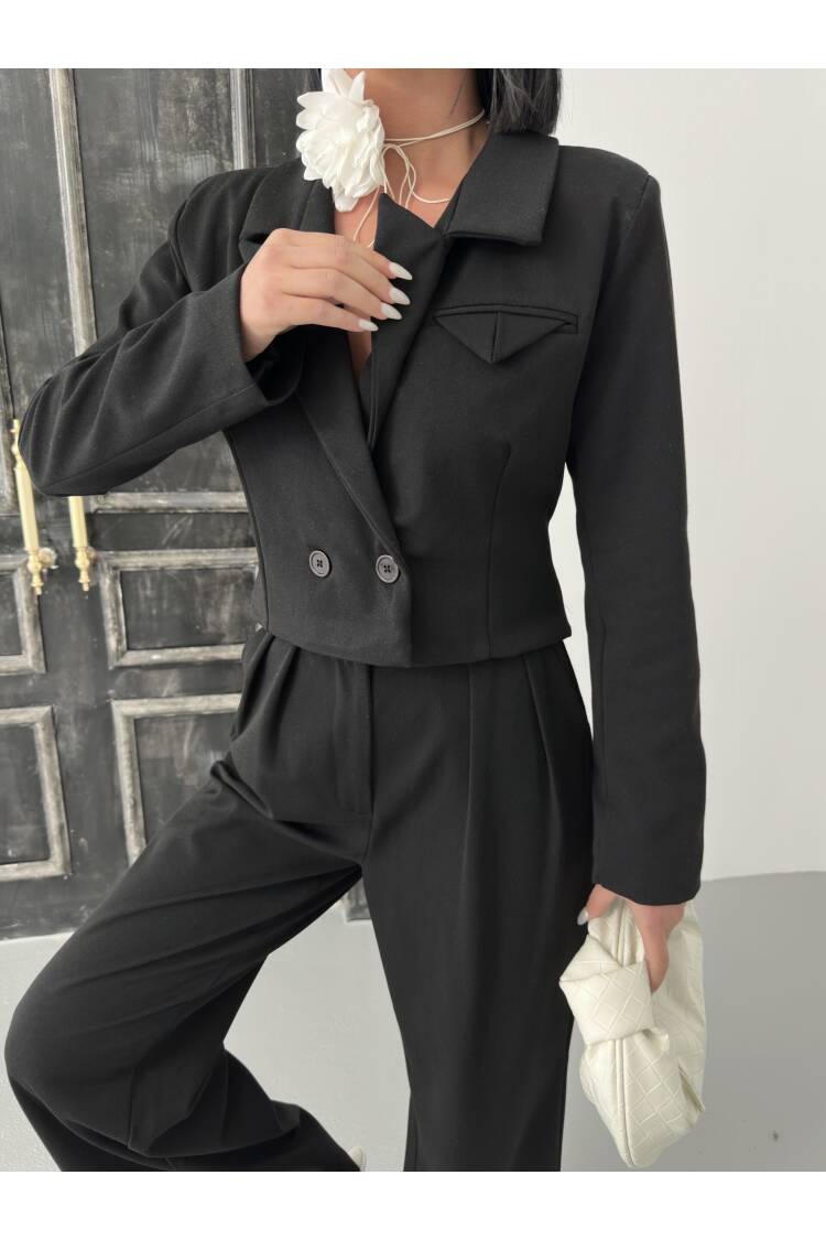 Crop Jacket Suit