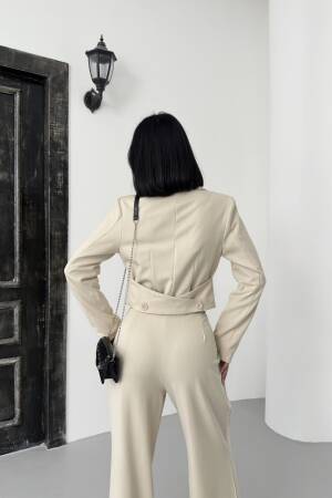 Crop Jacket Suit - My Fashion - Globality Store - Women Clothes Wholesale Turkey