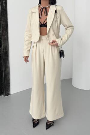 Crop Jacket Suit - My Fashion - Globality Store - Women Clothes Wholesale Turkey